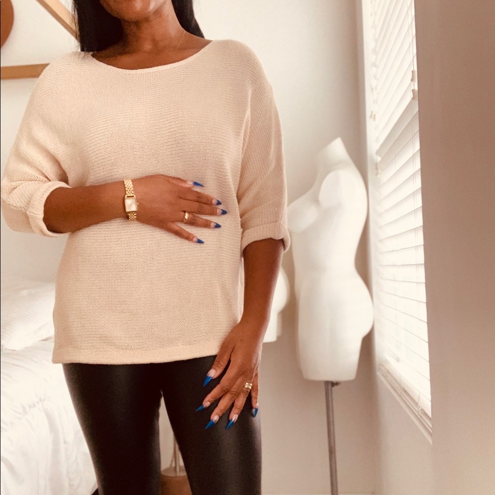 H&M Beige Knit Sweater